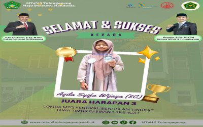 Selamat untuk Aqila Syifa Wijaya