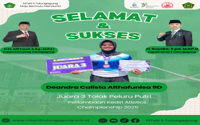 Deandra Calista Raih Juara 3 Tolak Peluru Putri di Kediri Athletics Championship 2025