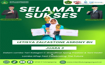 Letisya Zalfastone Asrory Ukir Prestasi Ganda di Bidang Seni Tari