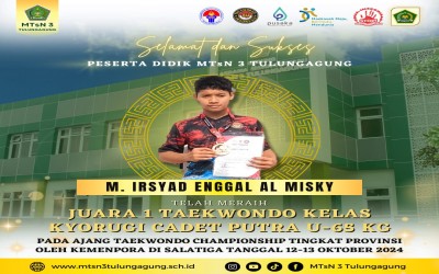 Terbang Lantang! Irsyad Enggal Al Misky Kembali Rebut Emas di Ajang Taekwondo Championship oleh Kemenpora   